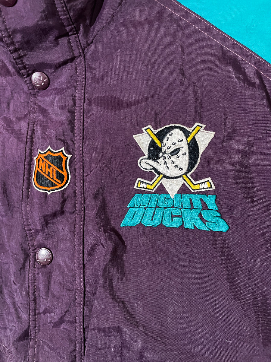 Vintage Mighty Ducks of Anaheim NHL Starter Jacket 90's XL 