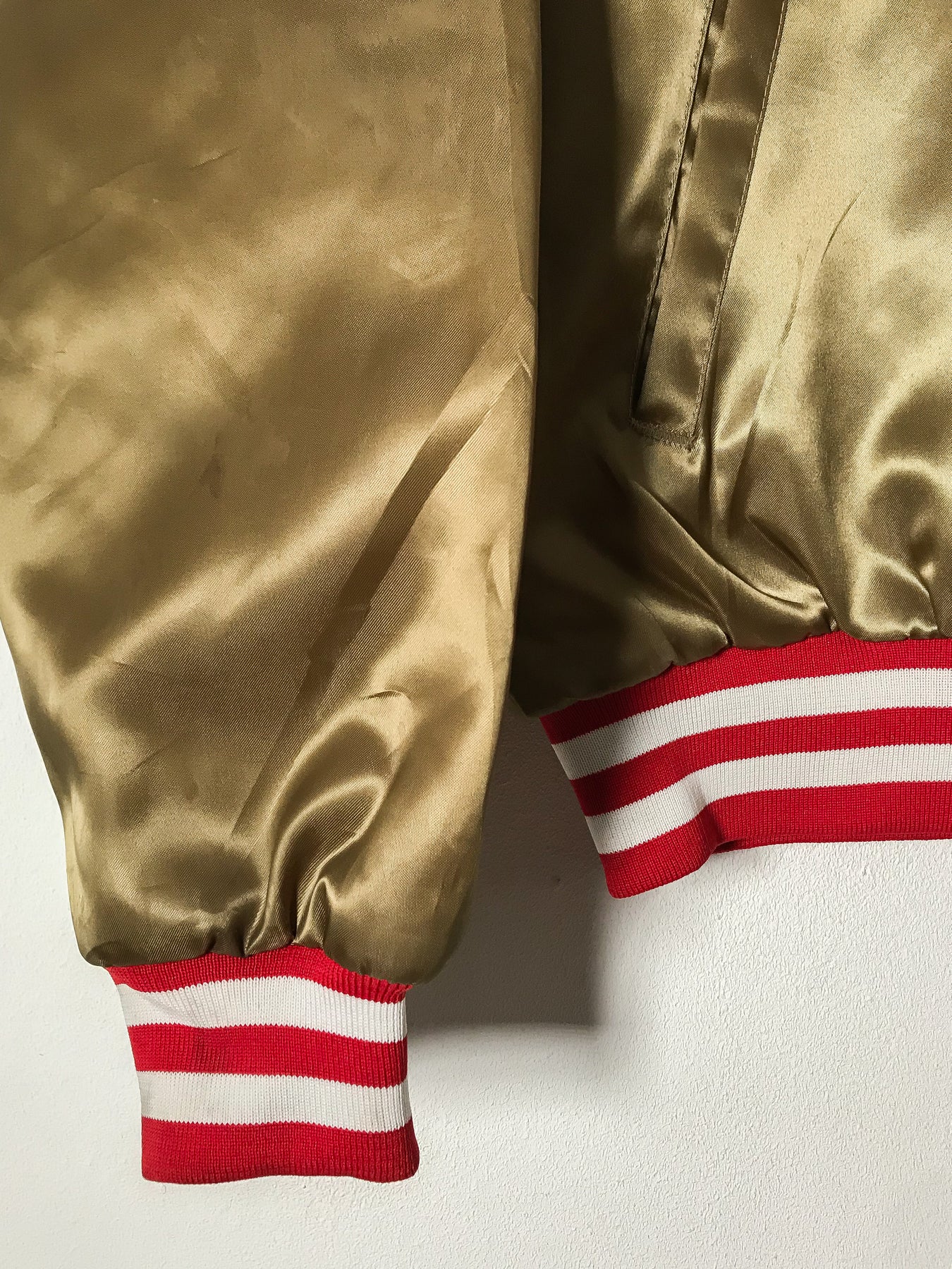 90's San Francisco 49ERS Chalk Line Satin Bomber jacket