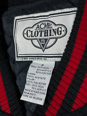 1995 Warner Bros Tazzman Wool Varsity Jacket By Acme Co. (S/M)