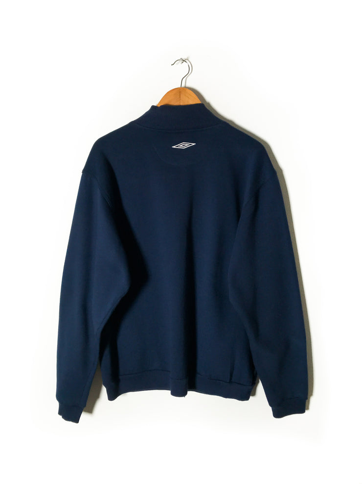 Umbro navy full-zip sweatshirt (L)