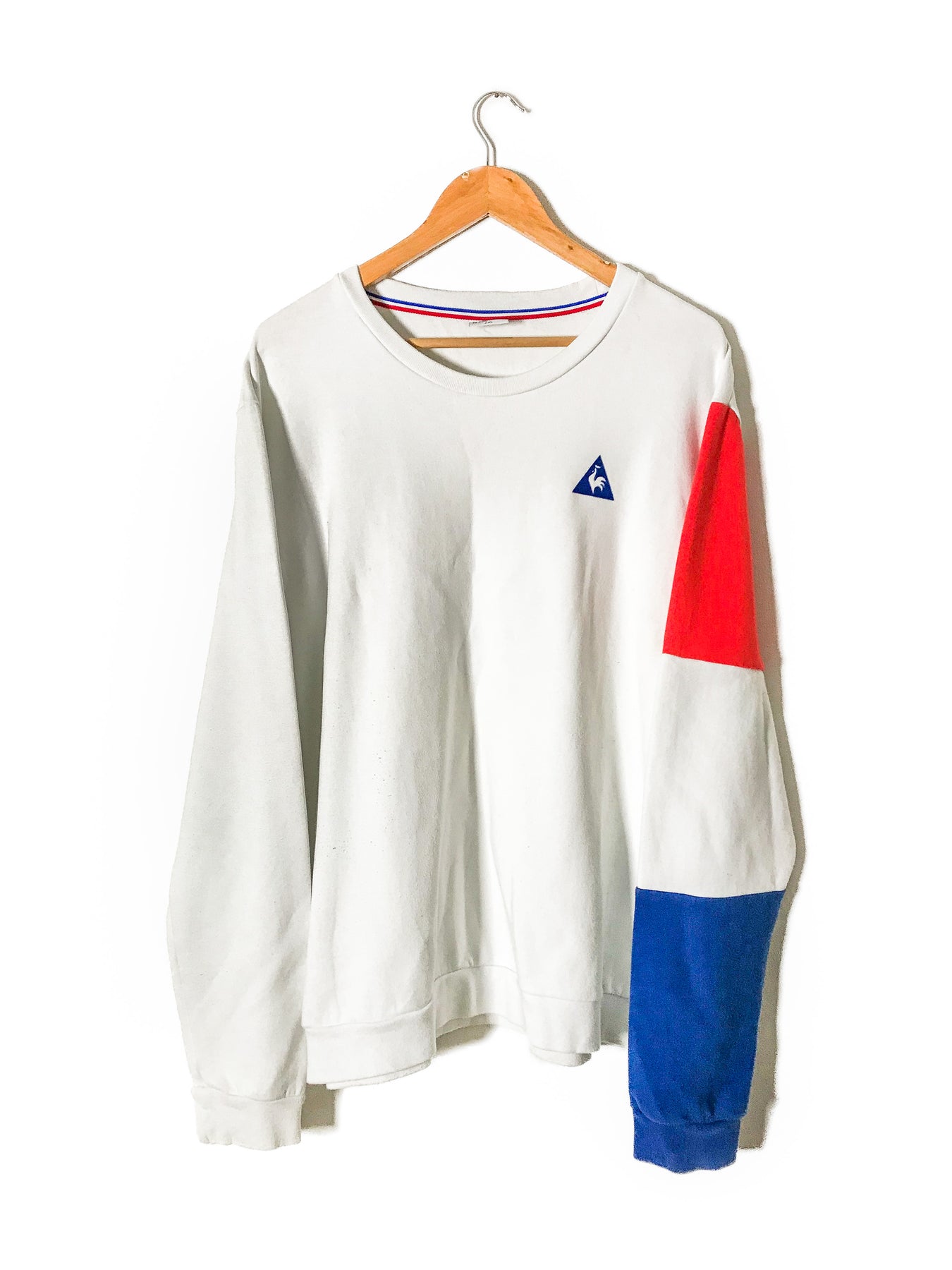 Sweat tricolore blanc Le Coq Sportif