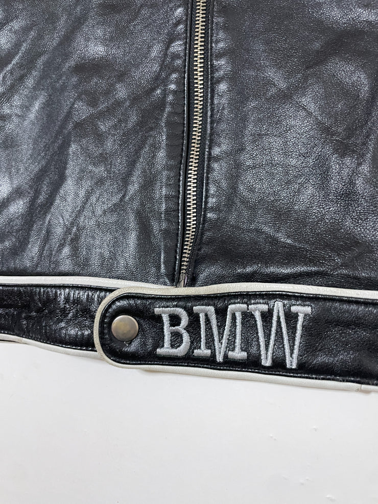 90s F1 BMW Compaq Team Leather Jacket (L)