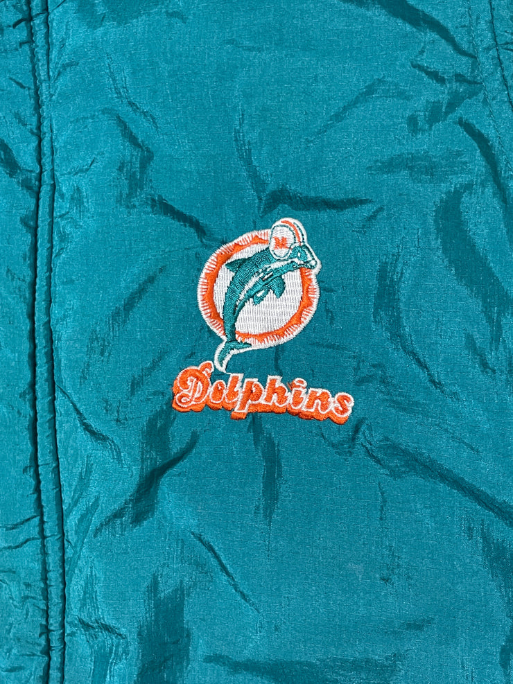 Rare Miami Dolphins Pro Line Starter Leather Jacket (L)