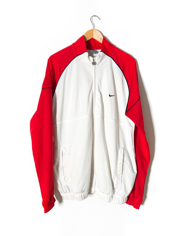Nike White Tracksuit Jacket