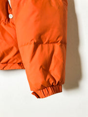 Lacoste Orange Puffer With Detachable Hood