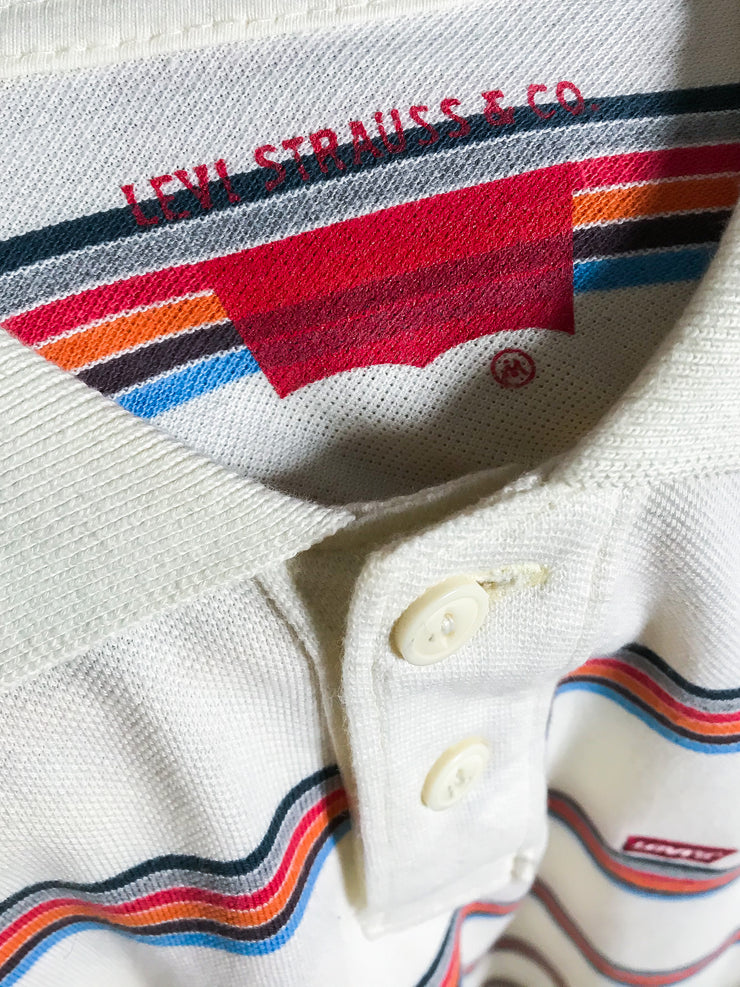 Levis Striped Long Sleeves Polo Shirt (XS/S)