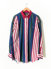 Deep River Oversized Striped Shirt (XL)