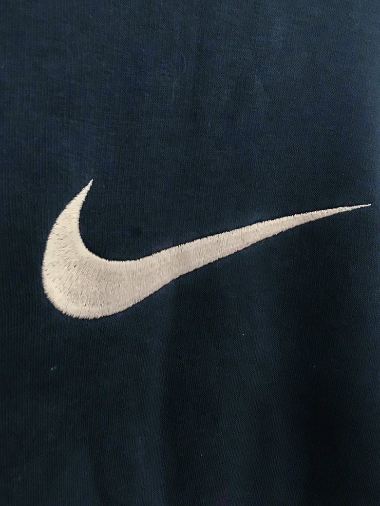 Nike Swoosh Navy Blue Crewneck Sweatshirt