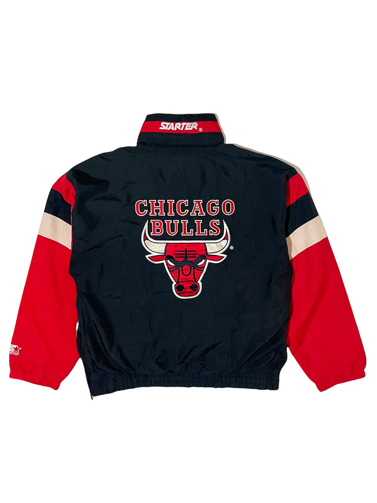 90s Starter Chicago Bulls Half-Zip Jacket (L)