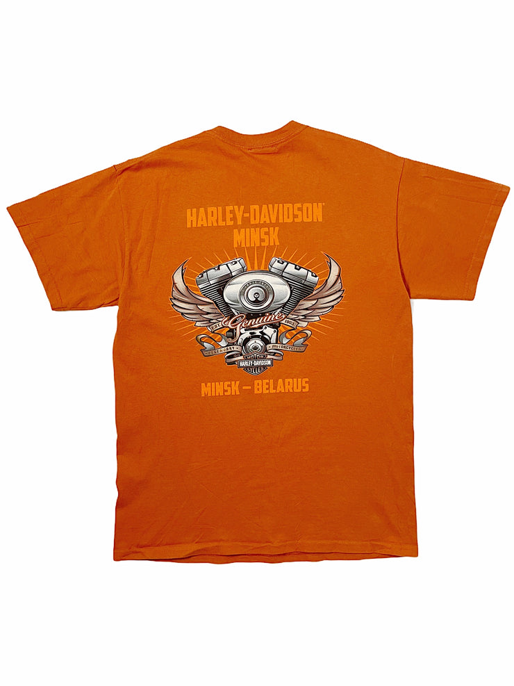Harley Davidson orange T-shirts (S/M)